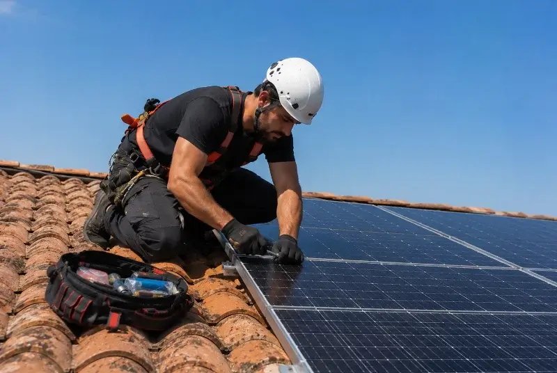 Maintenance et monitoring de panneaux solaires à Guzargues